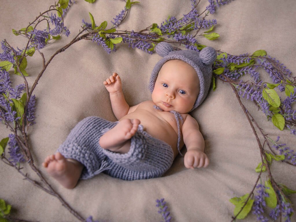 Newborn photography sessions in homes and studios throughout the Denver metro area