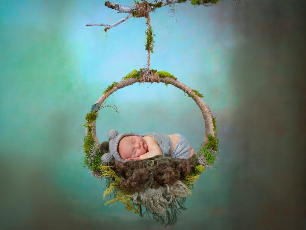 Newborn photography sessions in homes and studios throughout the Denver metro area