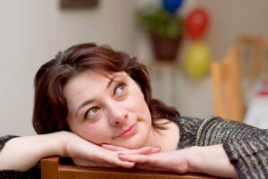 Fun and colorful portrait of a woman during a photo session in the Denver metro area